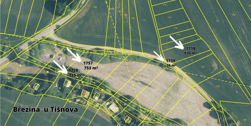 Prodej pole o rozloze 4 566 m², Březina a Heroltice u Tišnova
