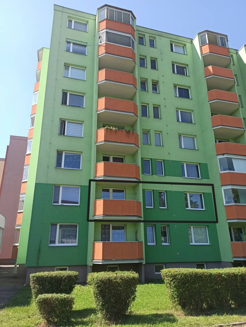 Prodej družstevního bytu 2+1 o rozloze 49 m2 s lodžií, kójí, ulice Svornosti, Přerov