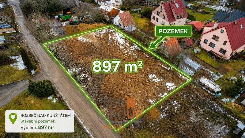 Prodej pozemku pro bydlení 897 m², Rozseč nad Kunštátem, okres Blansko