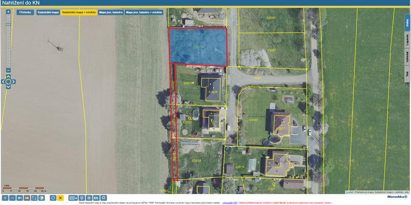 Prodej stavebního pozemku o rozloze 1 150 m2, obec Křesetice, okres Kutná Hora