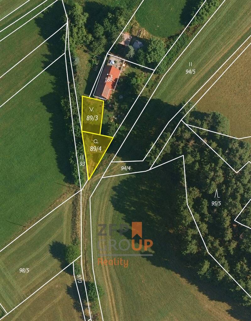 Prodej zahrady 414 m², Cetenov
