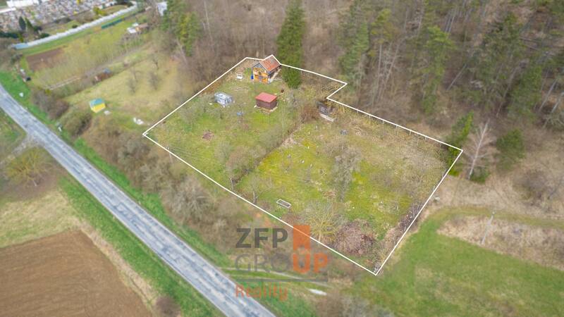 Prodej dvou sousedních zahrad 2711 m², obec Lysice, okres Blansko