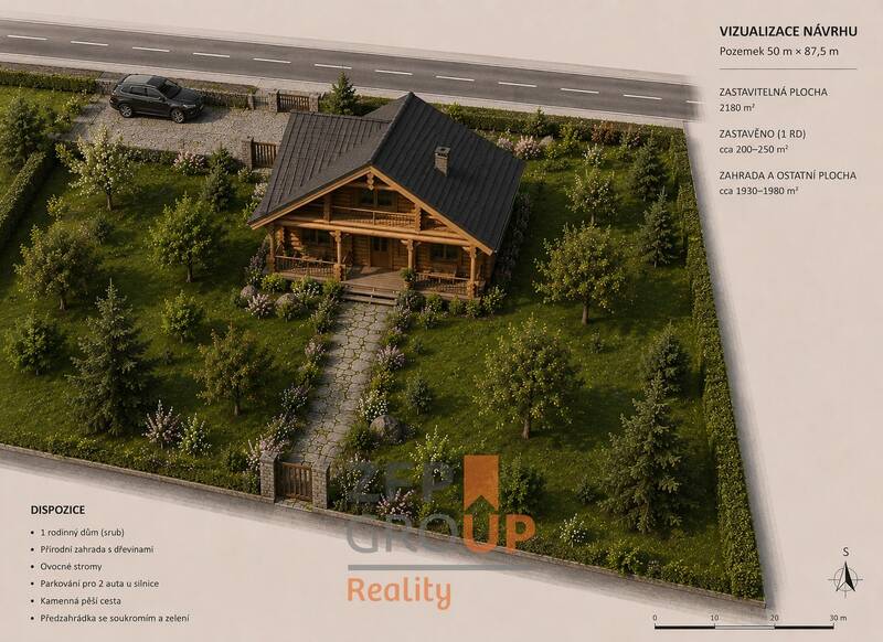 Prodej stavebního pozemku 7 156 m², Rožmitál na Šumavě - Hněvanov