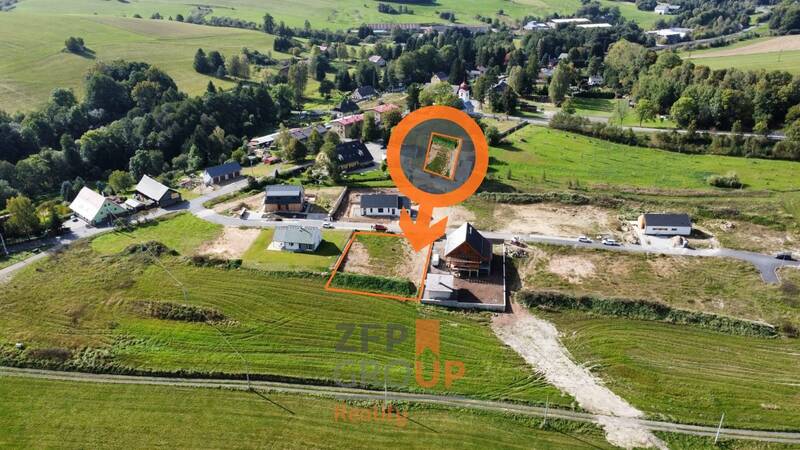 Prodej stavebního pozemku 1 001 m² s projektem stavby, Králíky- Červený potok